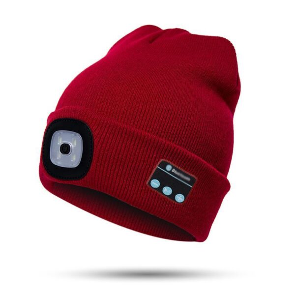 LED Light Headphones Beanie Hat