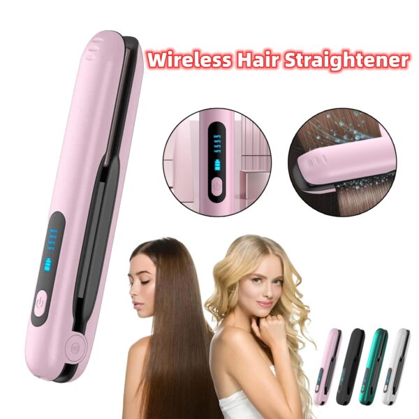 Cordless Portable Hair Straightener / Curler - Image 2