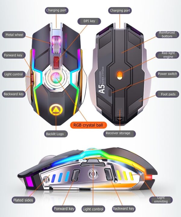 Colour Array RGB Gaming Mouse - Image 3