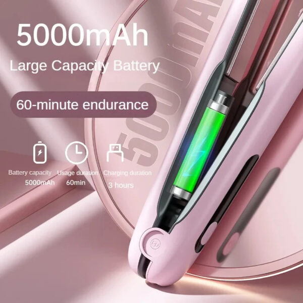 Cordless Portable Hair Straightener / Curler - Image 4