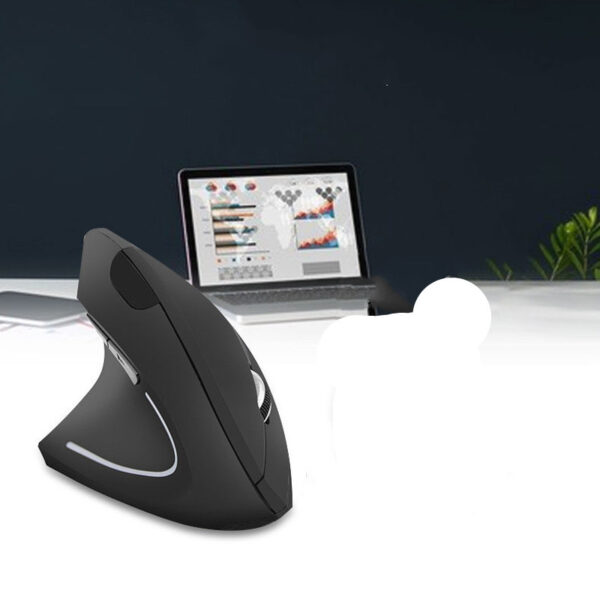 Ergonomic Cordless Vertical Mouse with Pad - Image 8