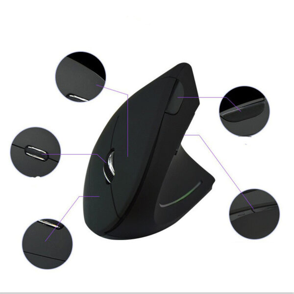 Ergonomic Cordless Vertical Mouse with Pad - Image 4