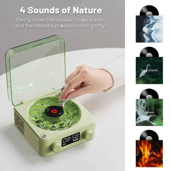 Retro Vinyl Turntable Speaker - Image 4