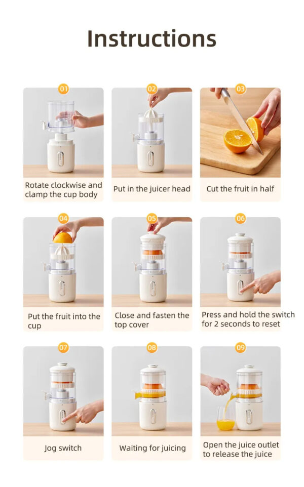 Electric Portable Multi-functional Fruit Juicer - Image 5