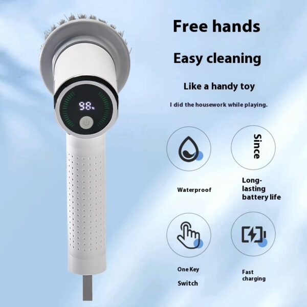 Waterproof Multifunctional Electric Cleaning Brush - Image 6