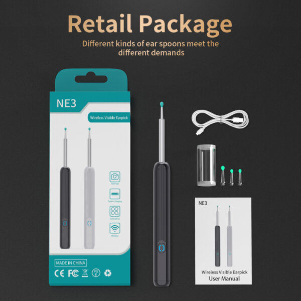 NE3 Otoscope Ear Cleaning - Image 9