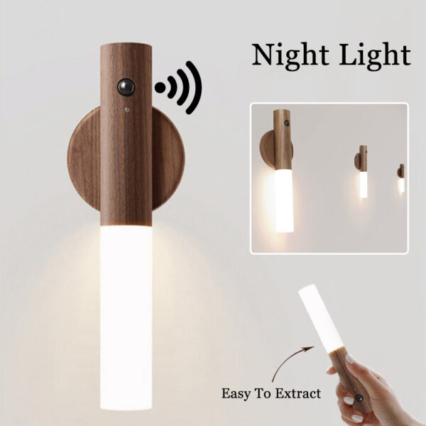 AutoMagnetic Wood Motion Sensor LED Lights