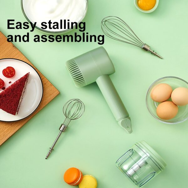 Cordless Handheld Whisk Chopper Set - Image 4