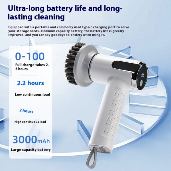 Waterproof Multifunctional Electric Cleaning Brush - Image 4